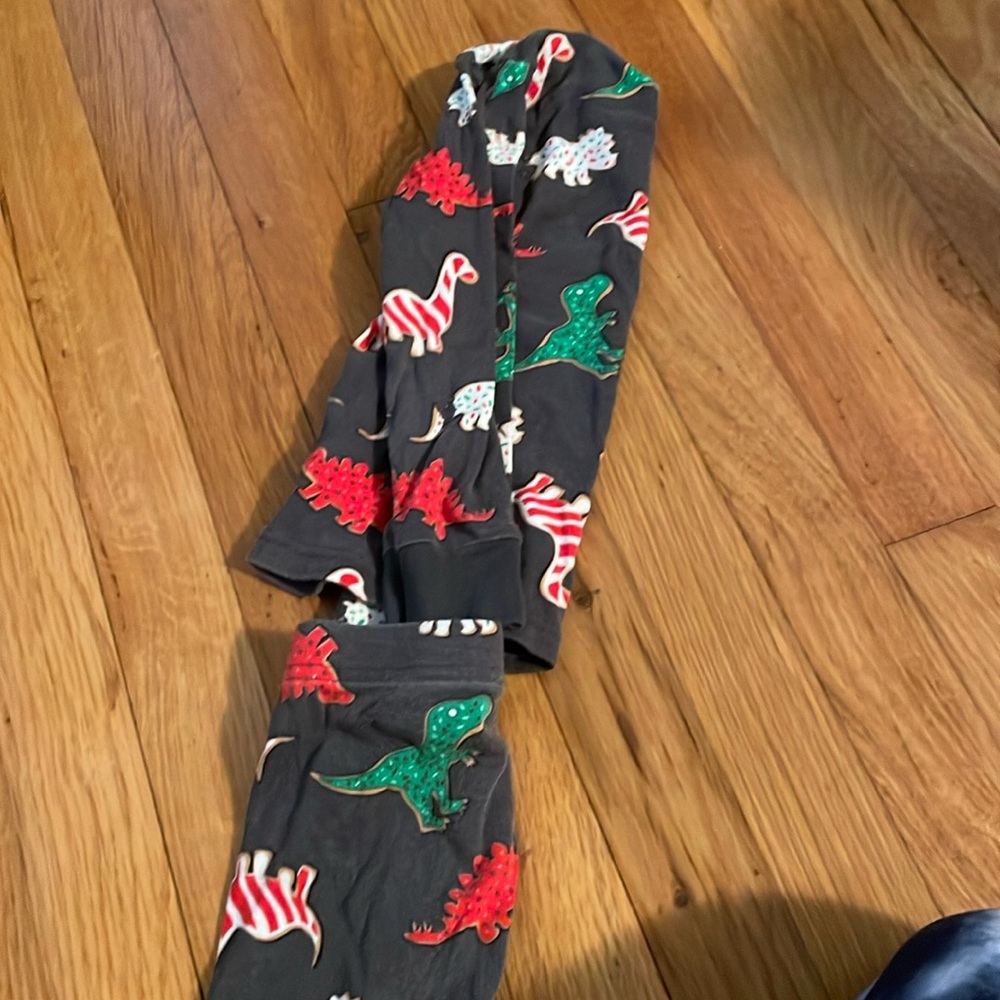 4t Christmas cookie dinosaur pajamas